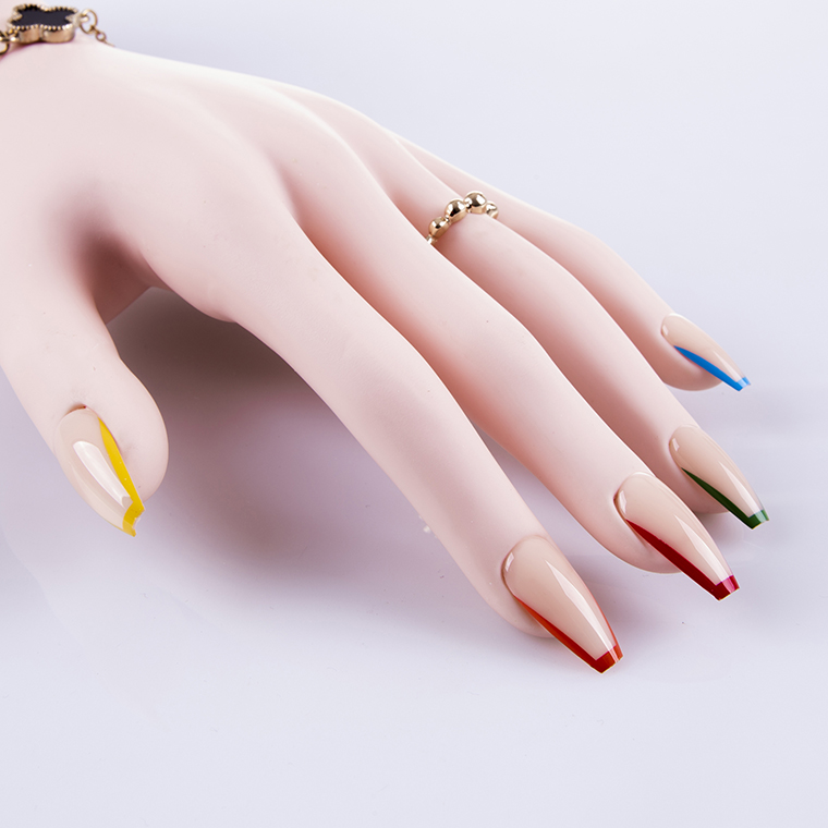 Easywell 28 pressed nails ladies artificial fake nails Pure color Bright light