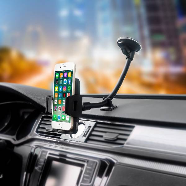 Hot Selling Cell phone Accessories Flexible Long Arm Windshield Cell Phone Holder