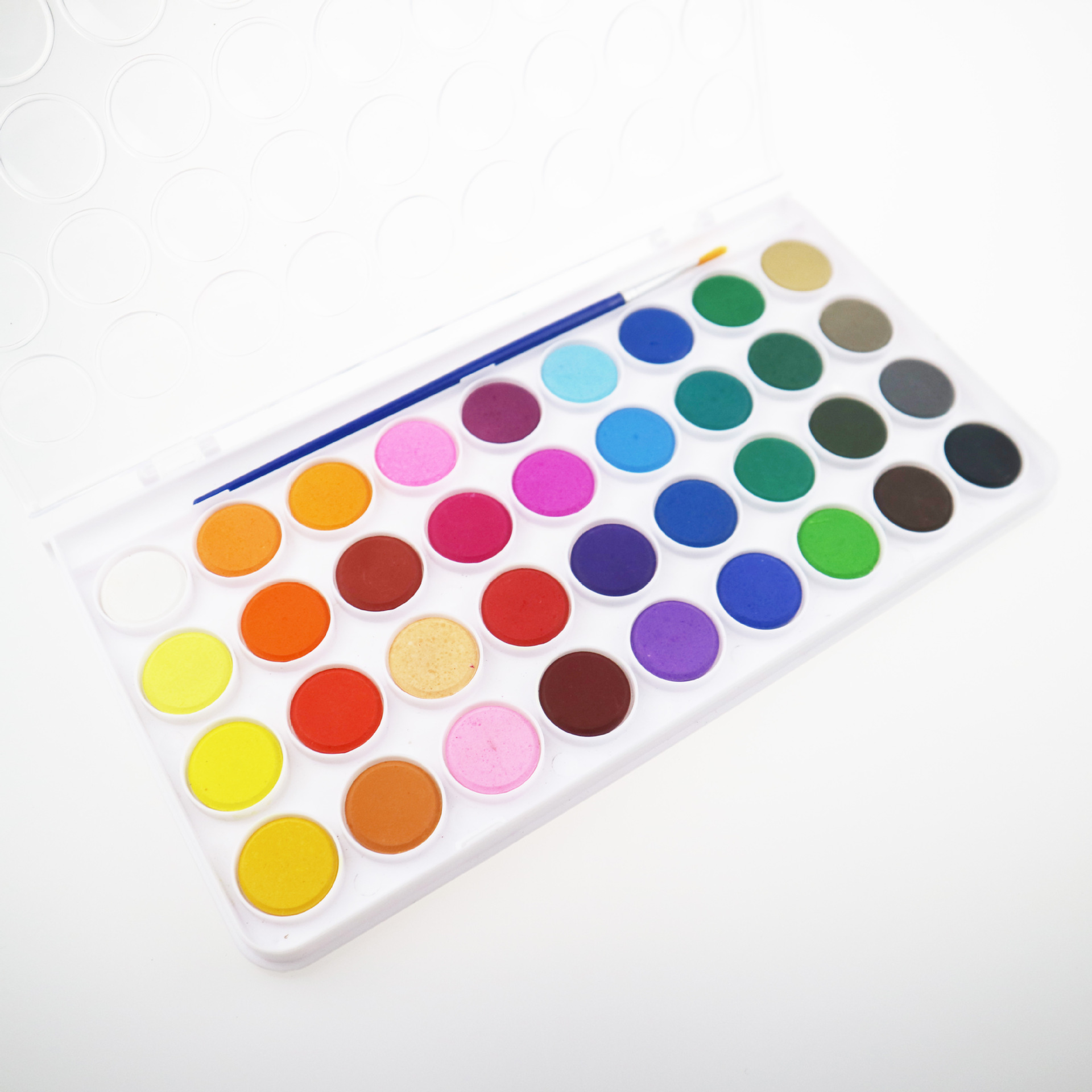 half dry powder watercolor Aquarelle paint