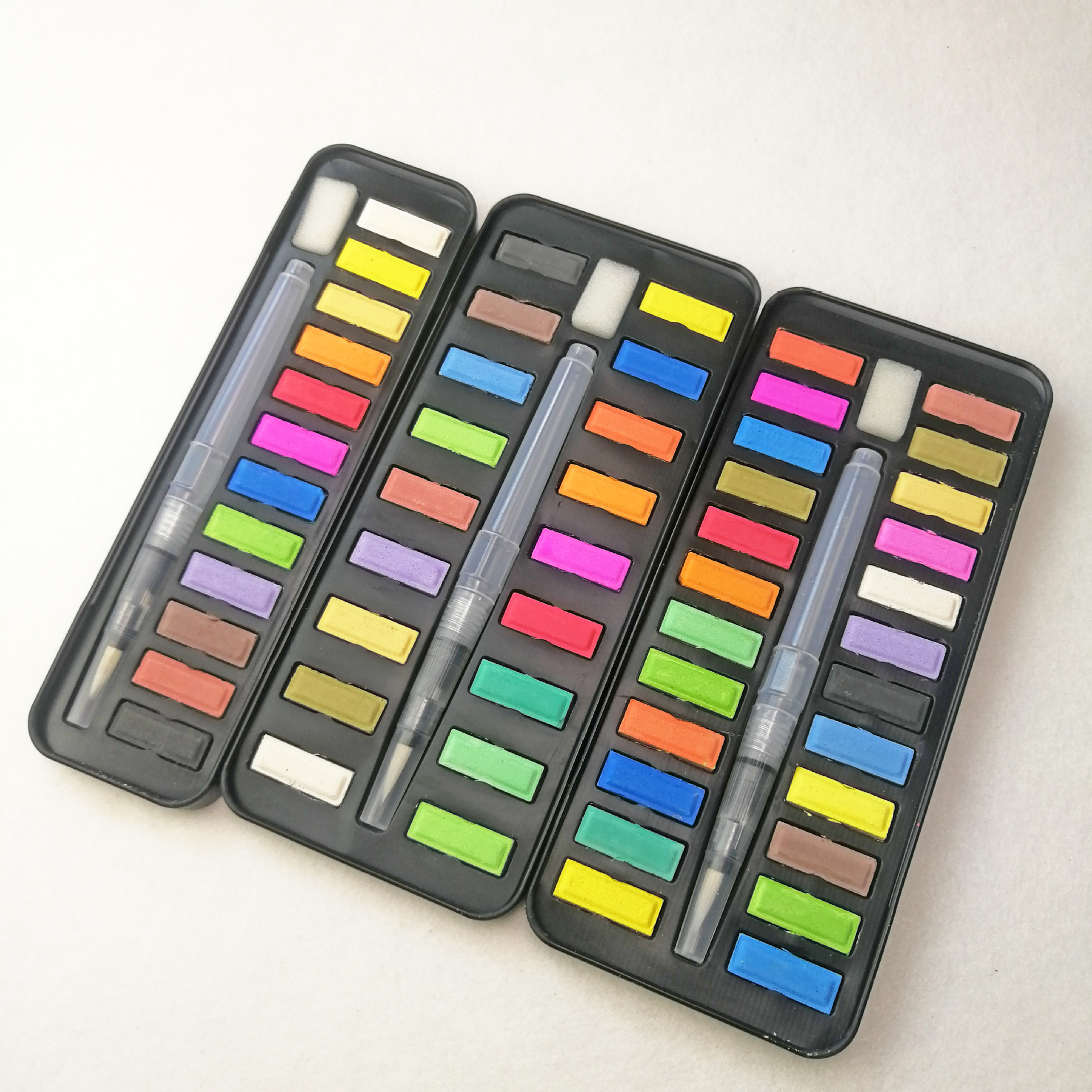 half dry powder watercolor cake paint set