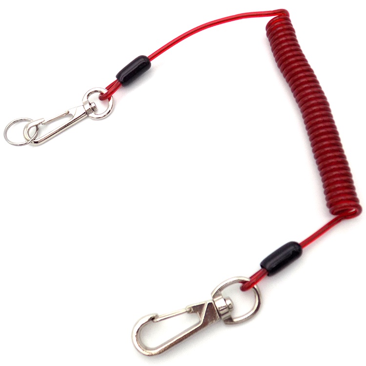 Spring coil tool safety lanyard for working at heights