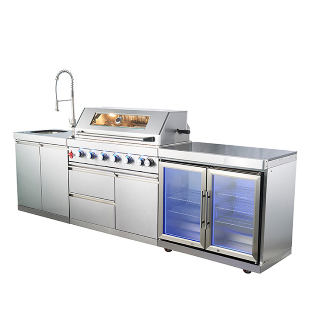 America Stainless Steel 304 Outdoor Kitchen Cabinet