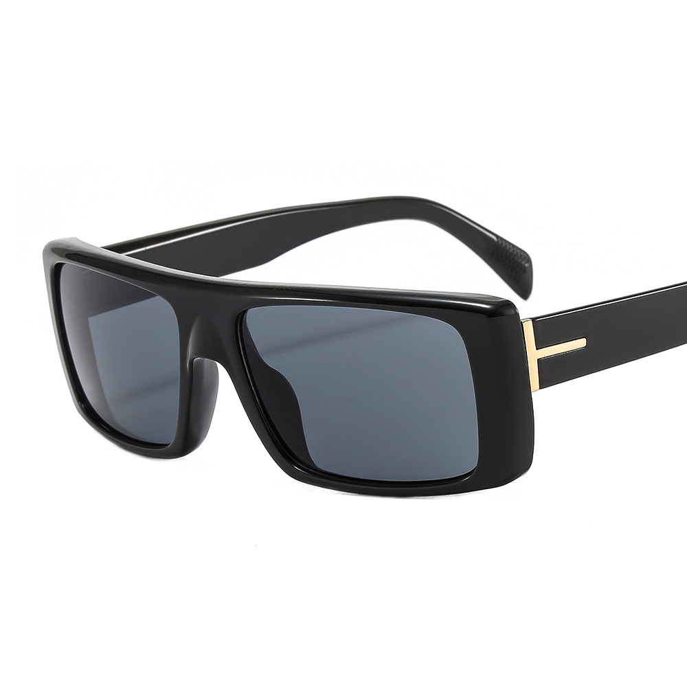KAILIANG OTM352 Square Frame T Logo Sunglasses for Women