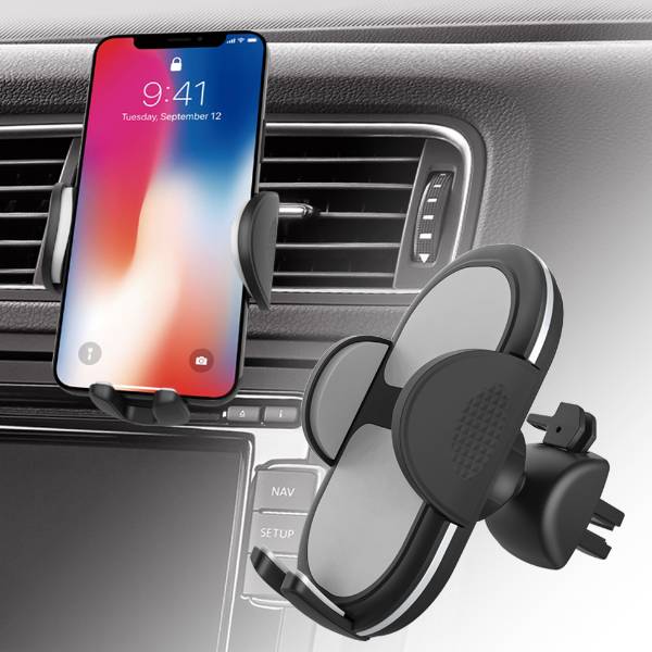 Air Vent Phone Holder Universal Cell Phone Stand Holder for Car Hands Free Easy Clamp Cradle Compatible with All Apple iPhone Android Smartphone