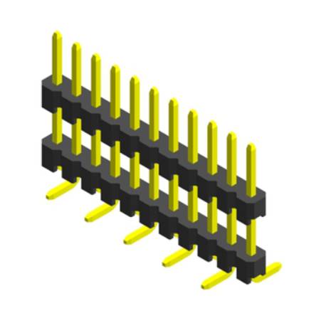 2.54mm board spacer single row Male header HMNSVHXX