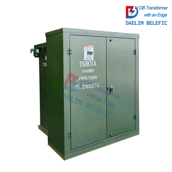 13.8 kV/34.5kV Delta 150 kva pad mount transformer