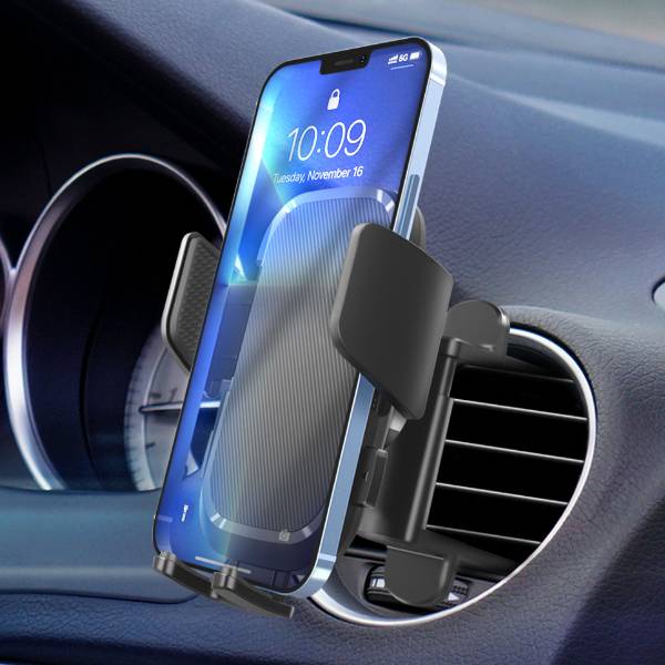 Universal Stable Round Air Vent Phone Car Mount One Hand Operation Car Phone Mount For Vertical & Circle Vent
