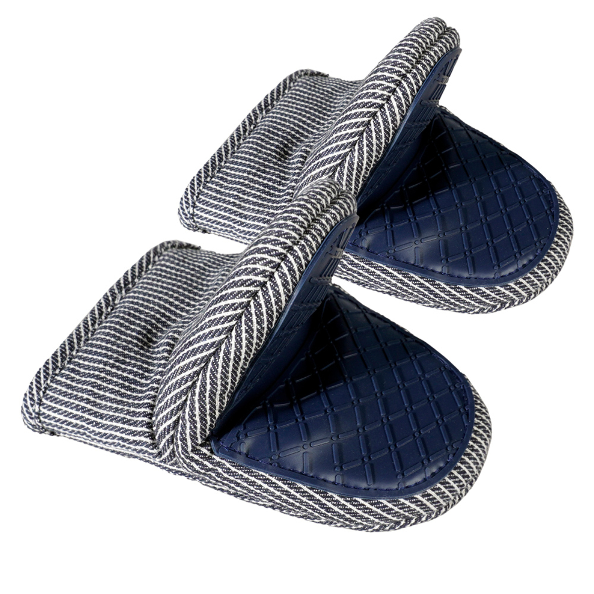 Grey Stripe Silicone mini oven mitts