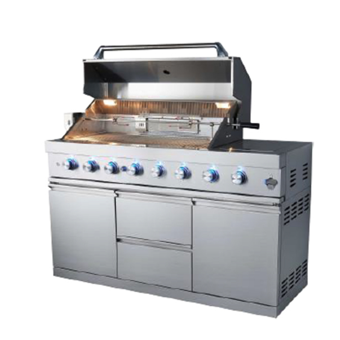 2022 modular stainless steel kitchen gas grill designs for home use