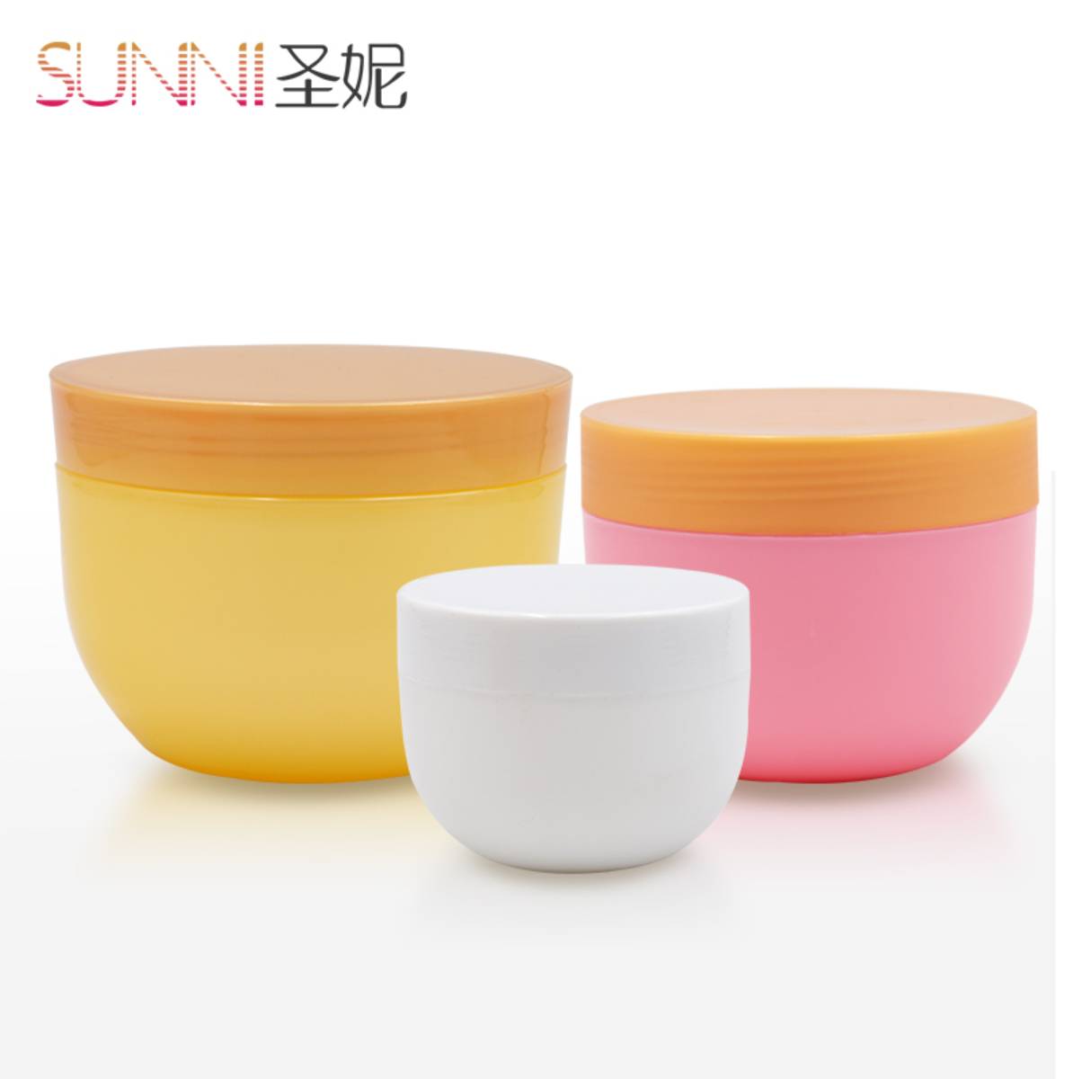 Big Jar Friendly Luxury Round Frosted Cream Empty Cosmetic Containers Plastic Jar with Gold Sliver Cap