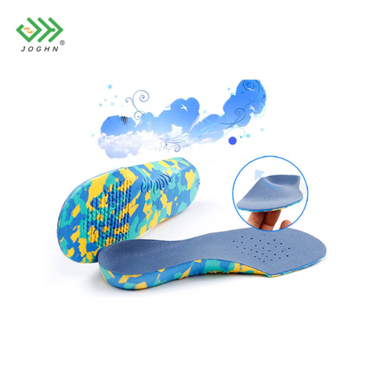 JOGHN Orthotic Insoles for kids Children Flat Feet and Arch Support Insoles