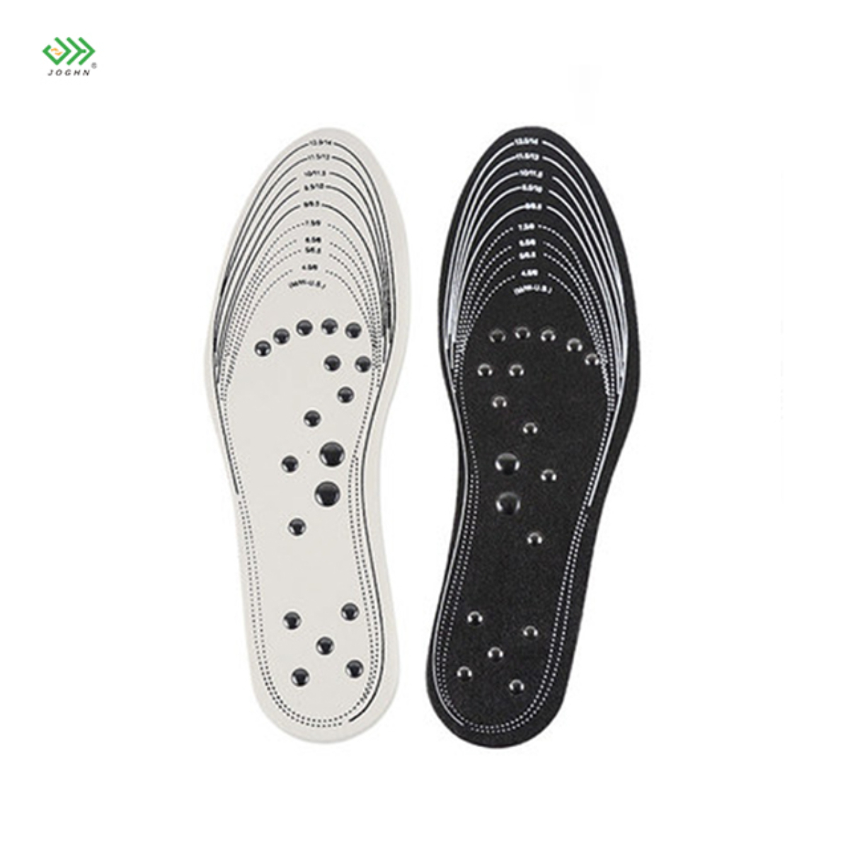 JOGHN Healthy Comfort Foot Massage Acupuncture EVA Cushion Magnetic Shoe Insole Wholesaler