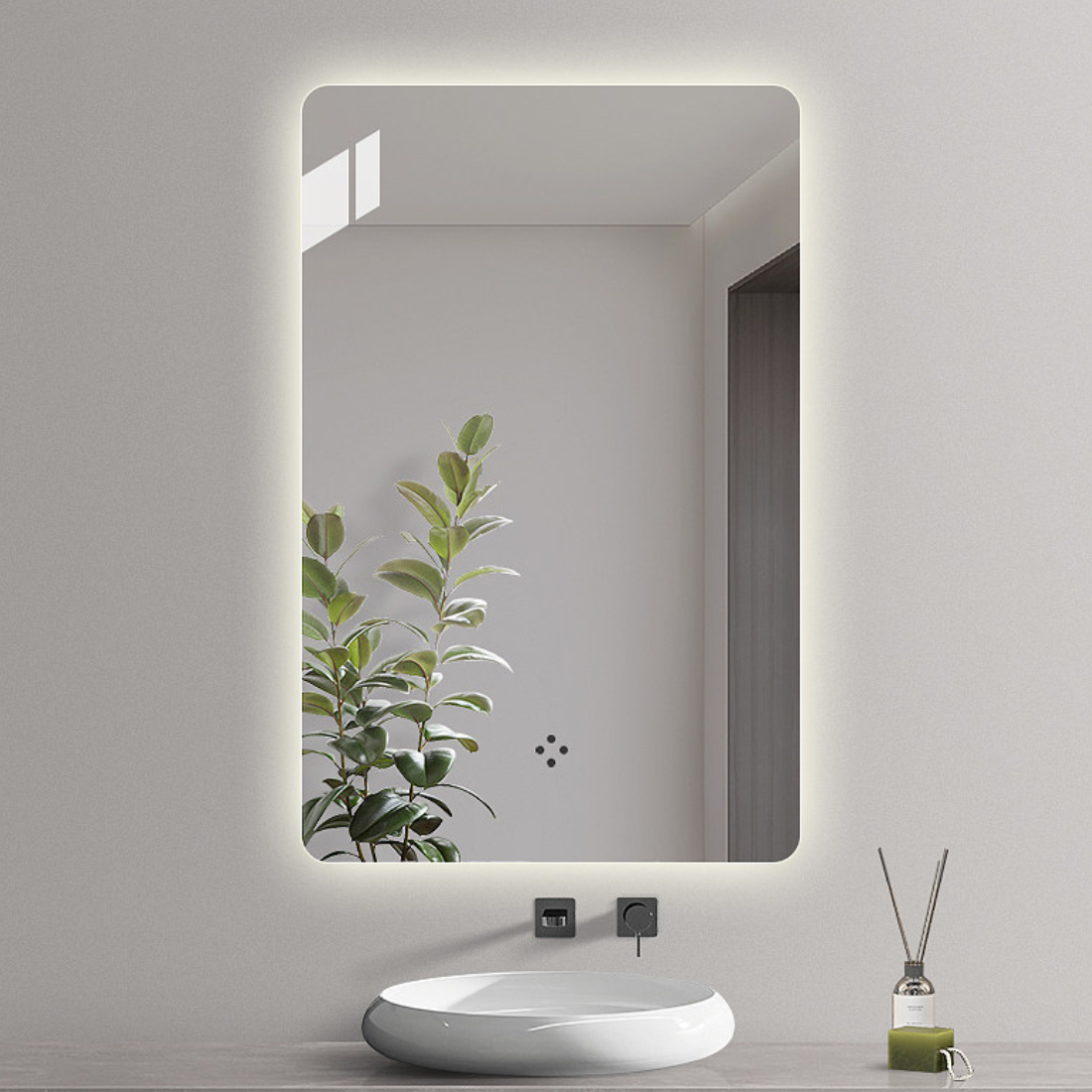 Rectangle Smart Led Backlit Bathroom Mirror