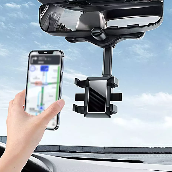 Multifunctional 360 Car Rearview Mirror Phone Holder Handyhalter Uchwyt na telefon komorkowy Rear View Mirror Phone Holder