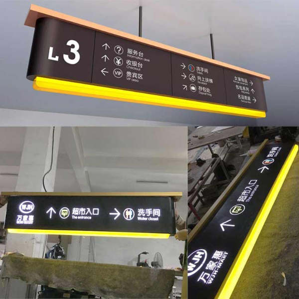 led wayfinding sign