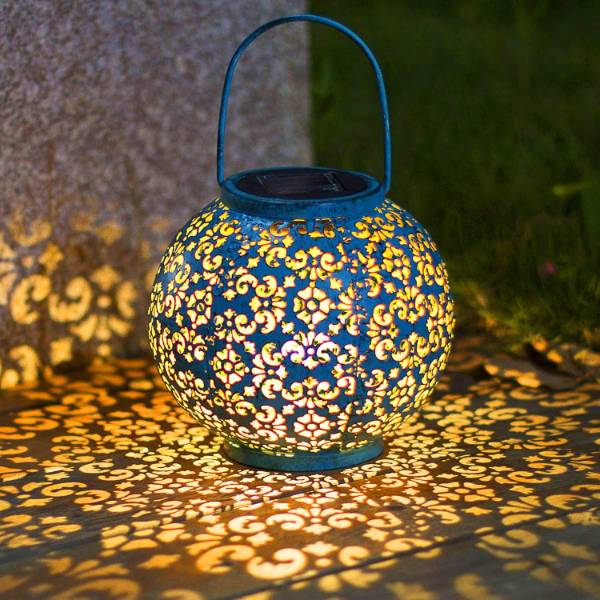 Outdoor patio solar waterproof LED hanging light Projection light lawn light