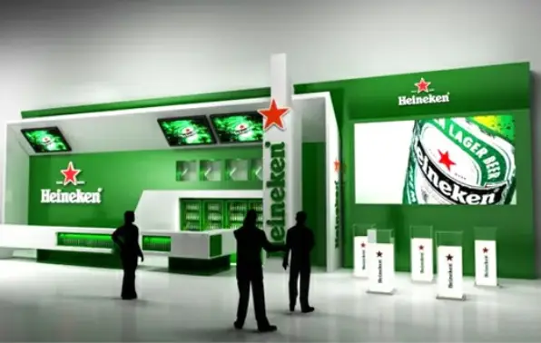 Advertising light box signage for the Heineken Beer