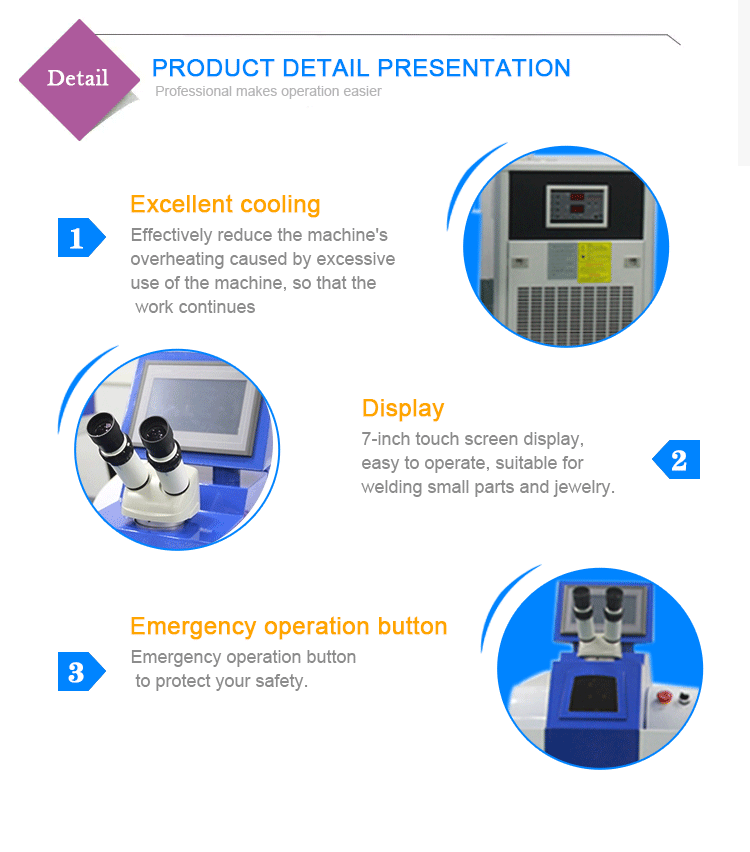 Jewelry laser soldering machine