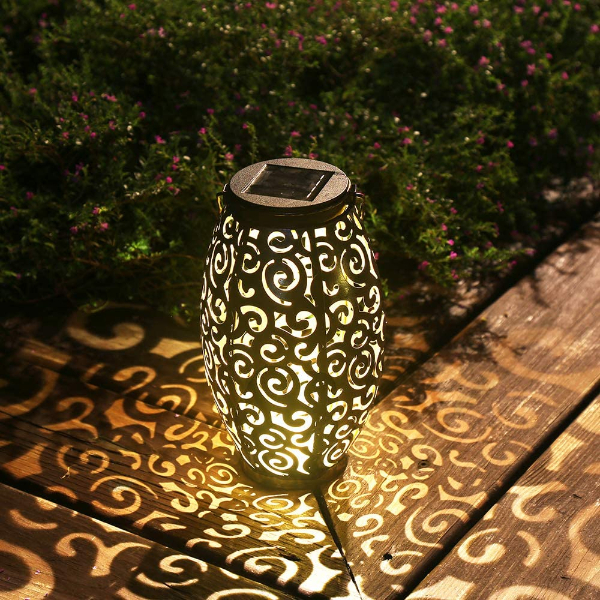 Outdoor solar hanging lanterns retro solar lamps