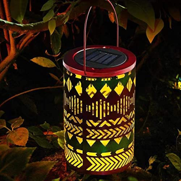 Garden Lights Outdoor Solar Lantern - Solar Powered LED  Lantern Hanging Garden Lamp Light Decor Yard Home Waterproof LED Solar Decorative Landscape Lighting for Patio Fence Tree