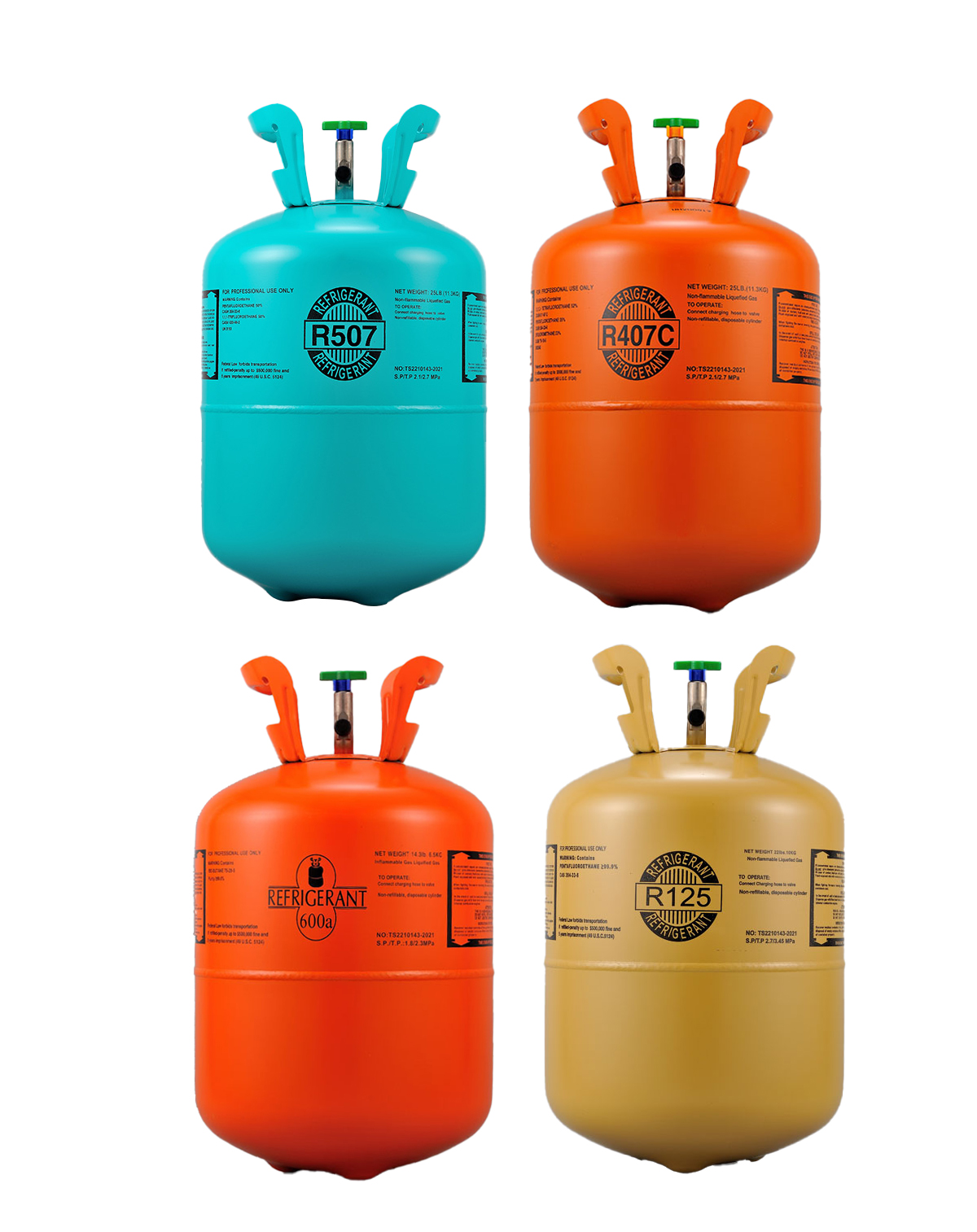 R507 R407C R600a Refrigerant Tank