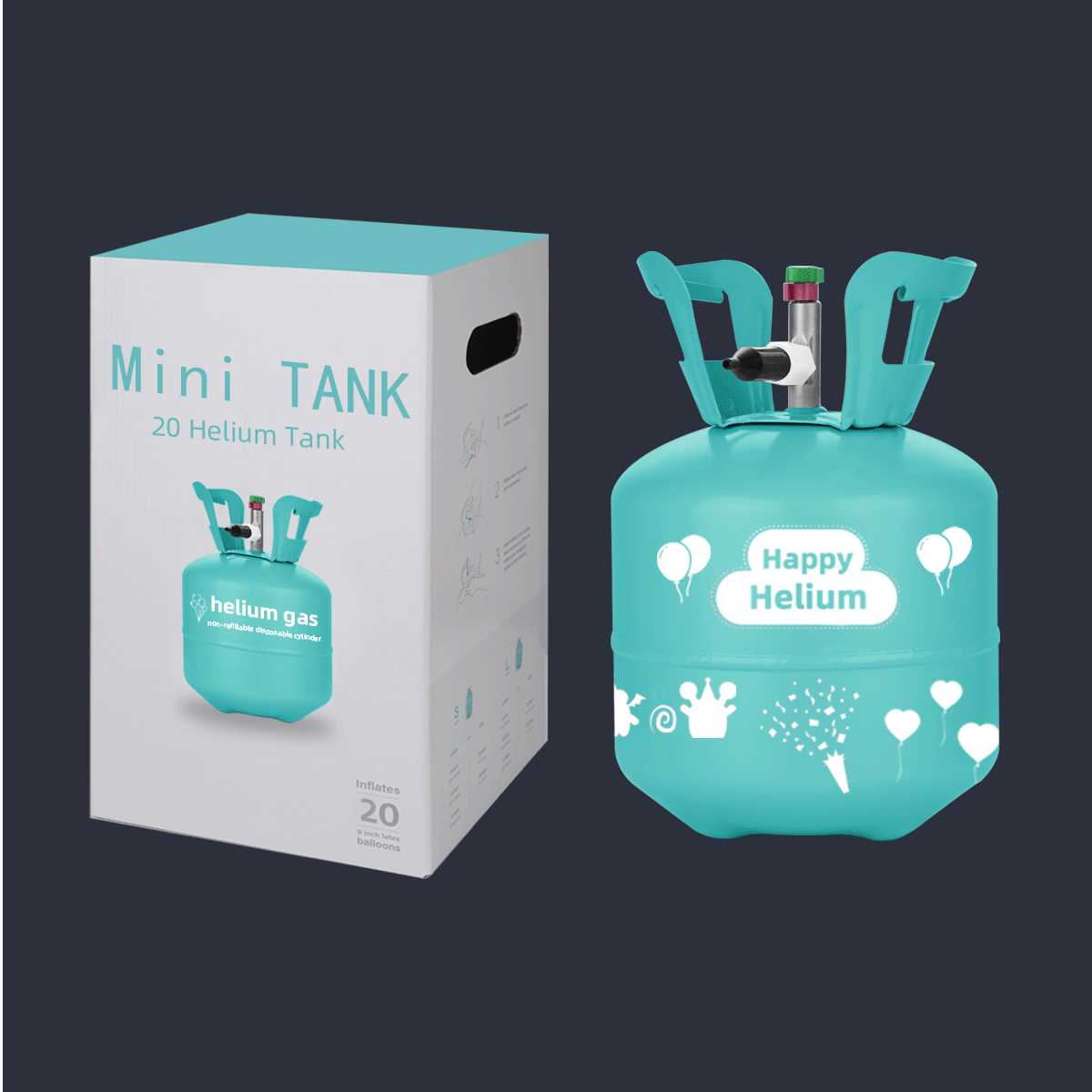 Mini 20 helium tank