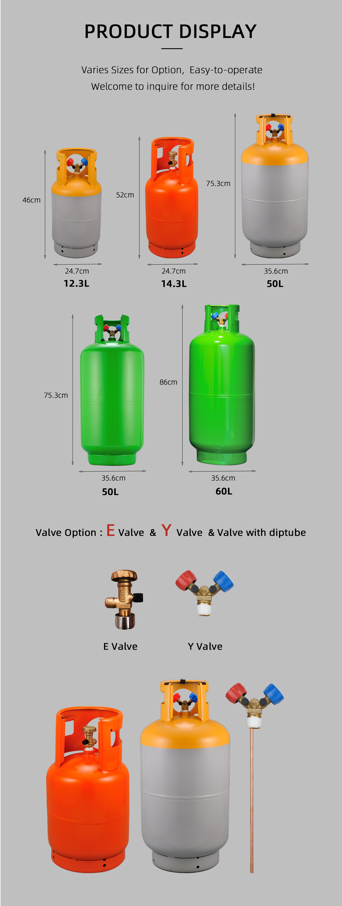 Refillable Refrigerant Cylinder