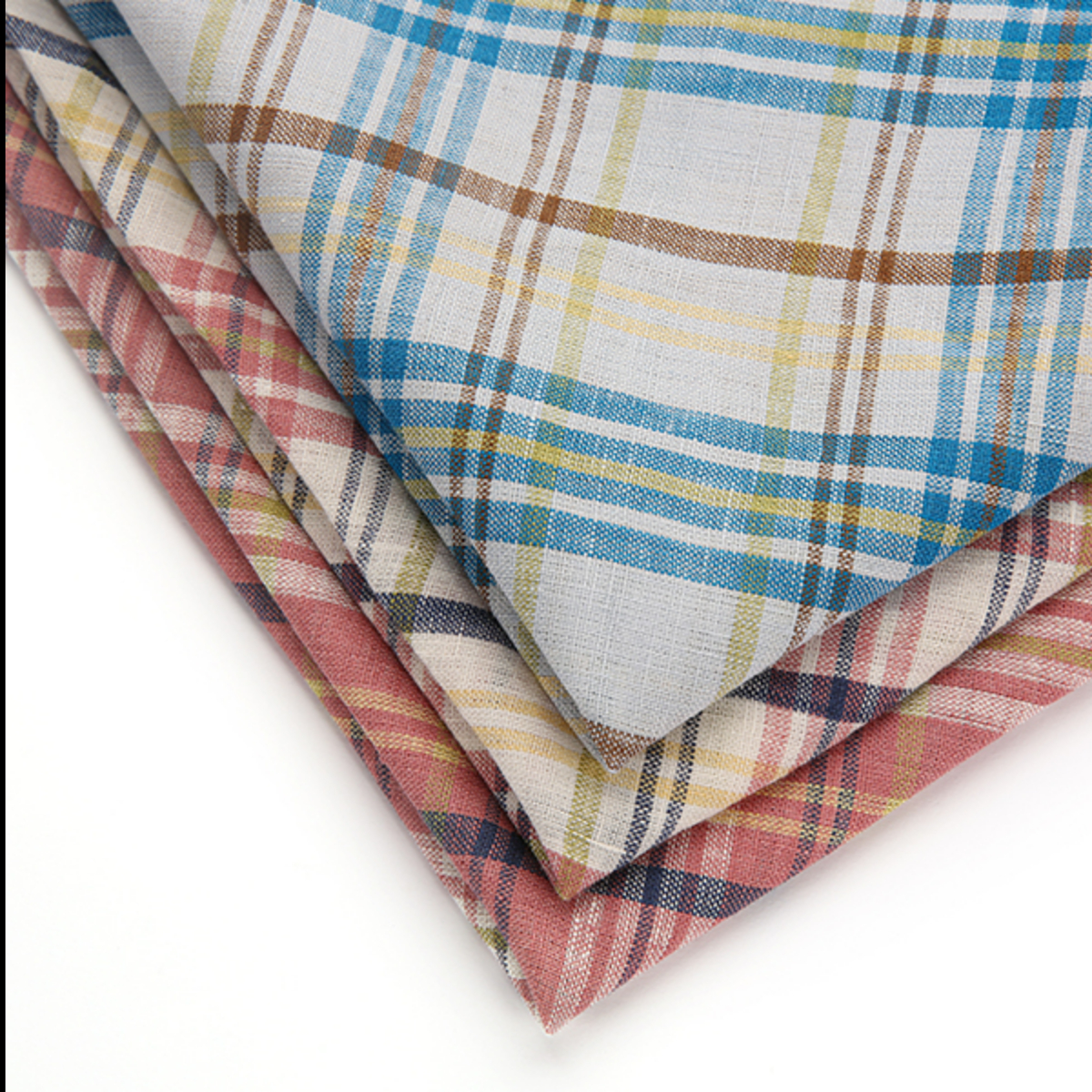 CHECK/PLAID LINEN FABRIC~S1945