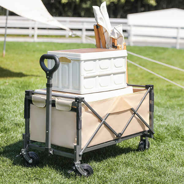 Creative outdoor all terrain folding wagon