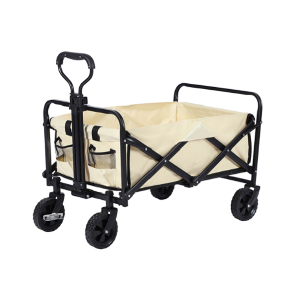 Creative outdoor all terrain folding wagon with table