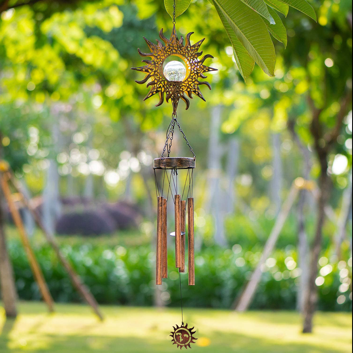 Solar wind chime LED IP44 hanging wind chime light energy-saving lamp
