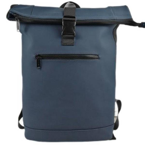 Navy Top Roll Backpack