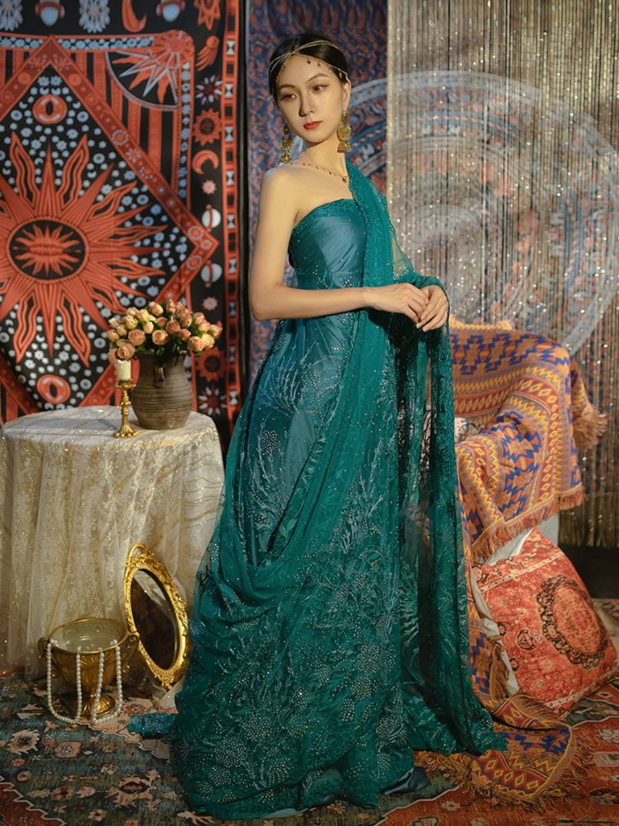 Lunorah [Dandelion] Saree Embroidery Fabric Net cloth, net yarn, embroidery, embroidery fabric processing, customization