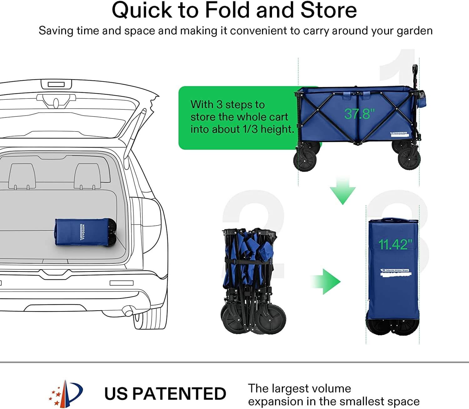 Folding wagon made in china, wagon outdoor for camping