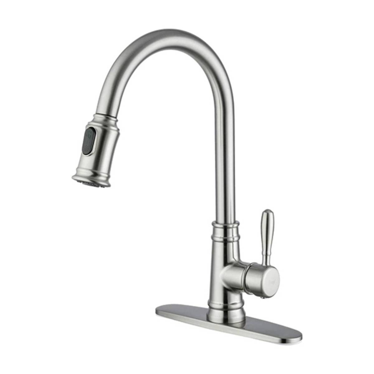 Kitchen Faucet with Pull Down Sprayer Brushed Nickel
