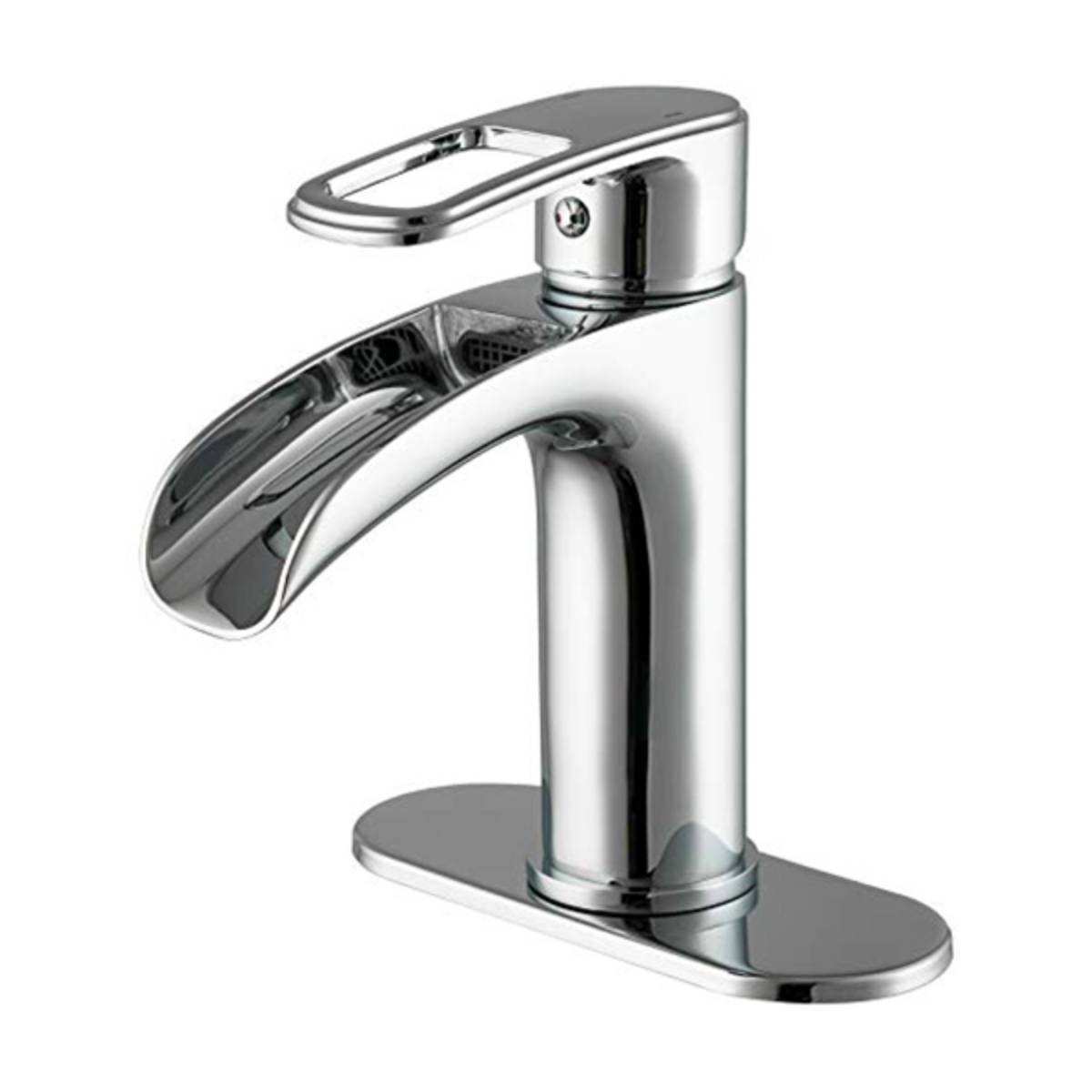 Bathroom Faucet Waterfall Brushed Nickel