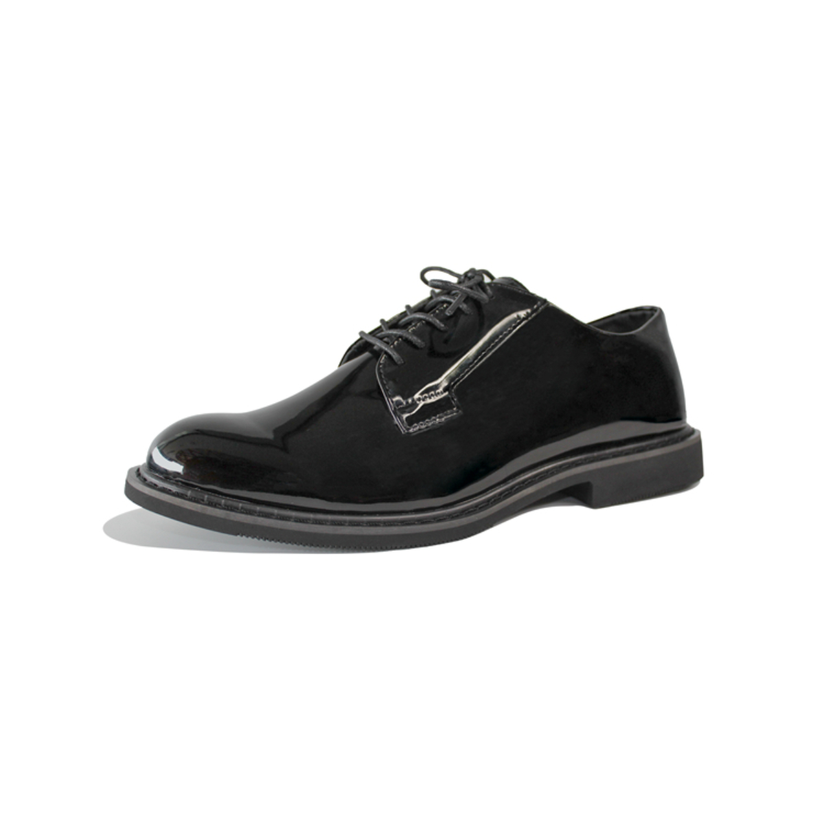 High gloss oxfords shoes