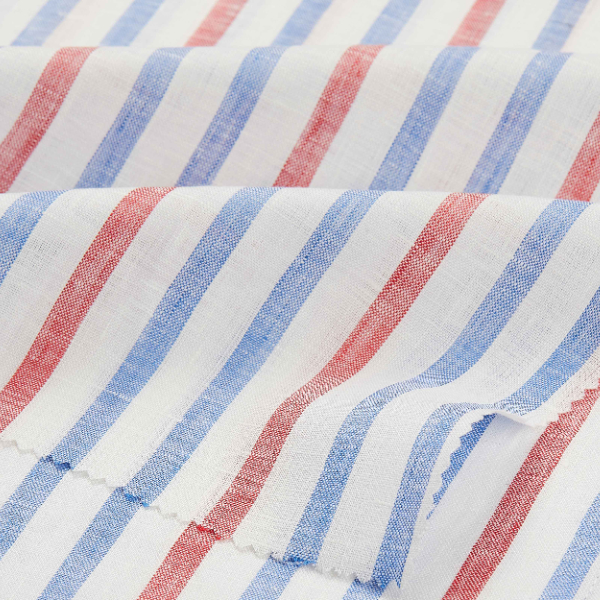 STRIPED LINEN FABRIC~S1794