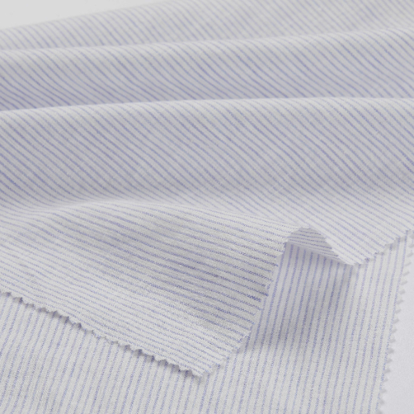 STRIPED LINEN/COTTON FABRIC~S1832