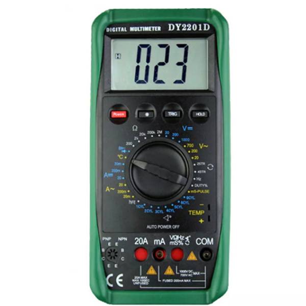 LCD Display Digital Automotive Multimeter Transistor Tester
