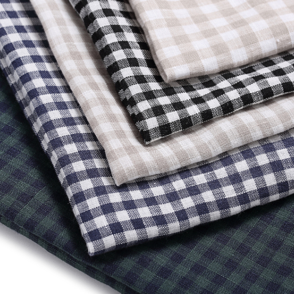 CHECK/PLAID LINEN FABRIC~S150329