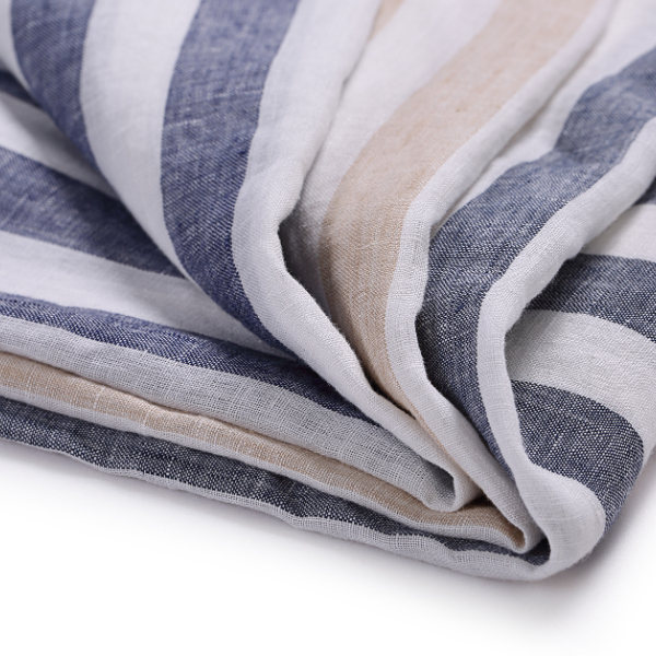 STRIPED LINEN FABRIC~S165335