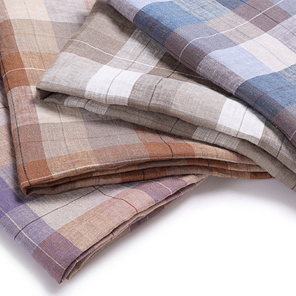 CHECK/PLAID LINEN FABRIC~S170139