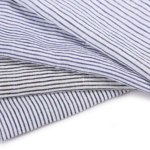STRIPED LINEN FABRIC~S170333