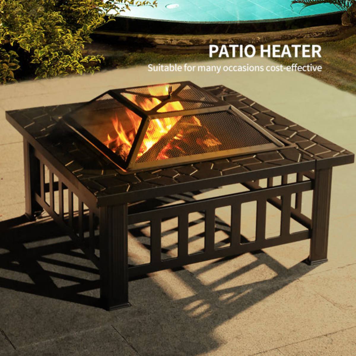 backyard large fire pit