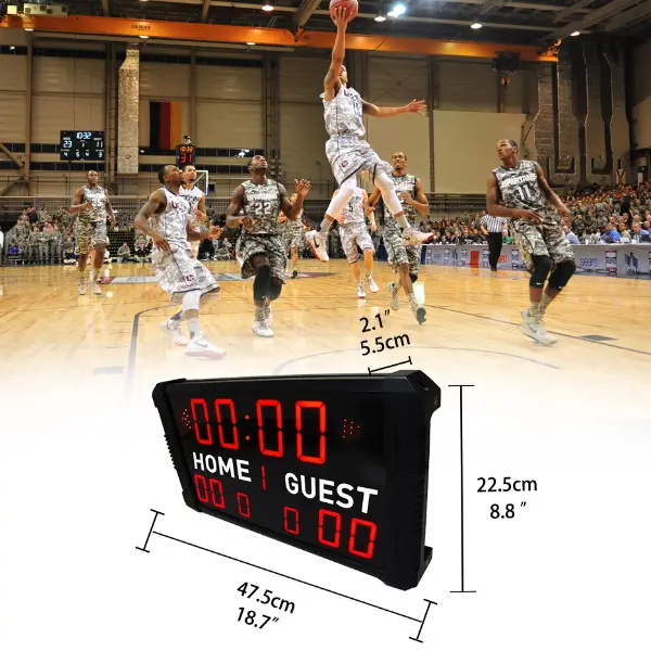 Ganxin Drop Shipping Digital Score Board Portable Remote Red Scoreboard Led Wireless Tennis Display Wall