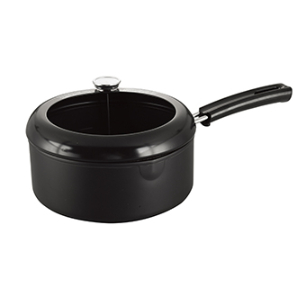 Pressed carbon steel non-stick tempura pot