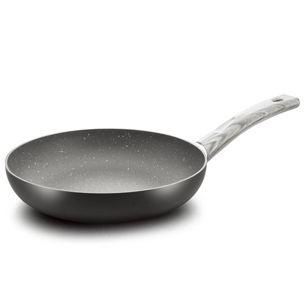 Pressed aluminum non-stick fry pan