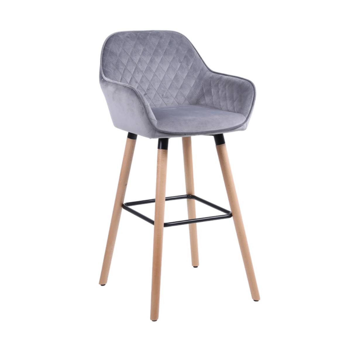 Velvet bar stool