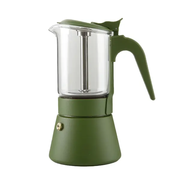Glass Stovetop Espresso Coffee Moka Pot AX634